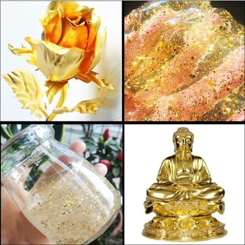 24K Gold Leaf Edible Gold Foil Sheets For Cake Decoration Facial Mask Arts Crafts Paper Home 100PCS Gold Foil Gilding