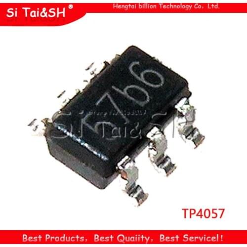 10pcs/ TP4057 57BA 57B0 57B IC 500mA SOT-23-6