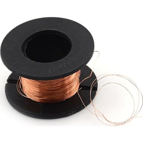 2Pcs 10m 0.1MM Copper Soldering Solder Enamelled Reel Wire Roll PPA Enamelled Repair Reel Wire