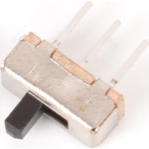 40Pcs 3Pin Mini Vertical Toggle Switches SS12D00G3 PCB Panel 2 Position SPDT 1P2T Slide Switch For DIY Electronic Accessories