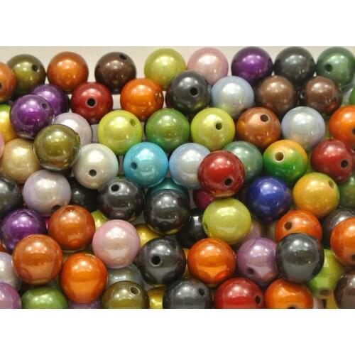 50 Mixed Color 3D Illusion Acrylic Miracle beads 12mm Spacer