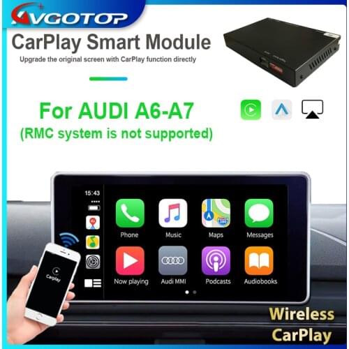 AVGOTOP Wireless Carplay For AUDI-A6 A7 2010-2018 OEM Screen Upgrade MMI system multimedia Andriod Auto Smart Module