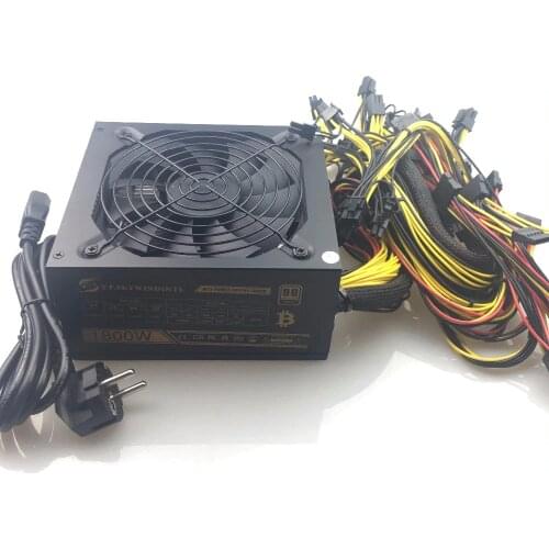 Free ship Computer Mining Power 1800W psu PC Power Supply support 8 card for Miner High quality Power supply For BTC ETC ZEC