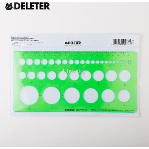 DELETER INC. Circle Ruler ,Commodity for both sexes ,Model : 3511020,cartoon / comic illustration template,School supplies