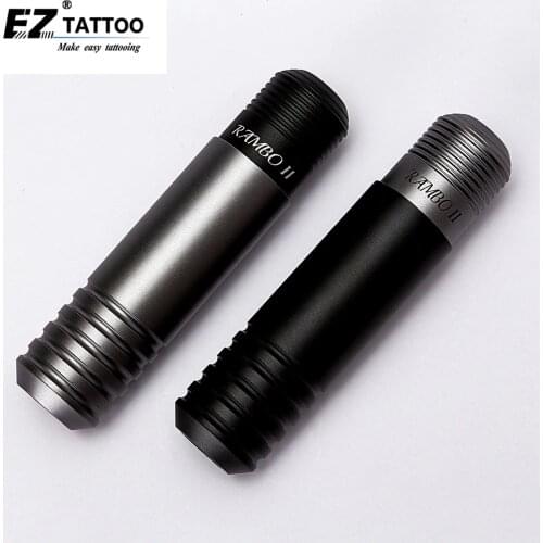 EZ Rambo II Pen Rotary Cartridge Tattoo machine Pen Black/Grey Japan DC Coreless Motor with RCA Connection for Cartridge needles