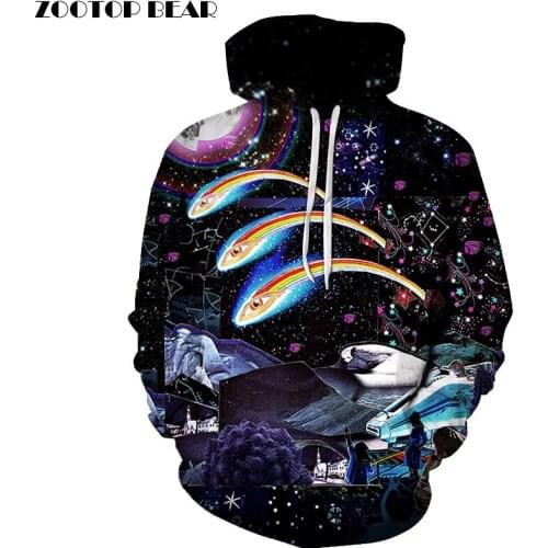 Space universe 3D Printed Sweatshirts Men Women Hoodies Boy Pullover 6XL Fashion Tracksuits Hot Sale Male Outwear Novelty Coat