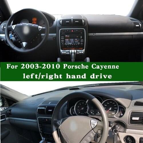 Suede Leather Dashmat Dashboard Cover Pad Dash Mat Carpet for Porsche Cayenne GTS 955 9PA fits 2003-2010 left right hand drive