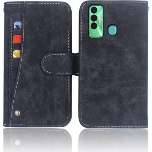 Hot! Tecno Spark 7P Case Luxury Wallet Flip Leather Phone Bag Cover Case For Tecno Spark 7P With Front Slide Card Slot