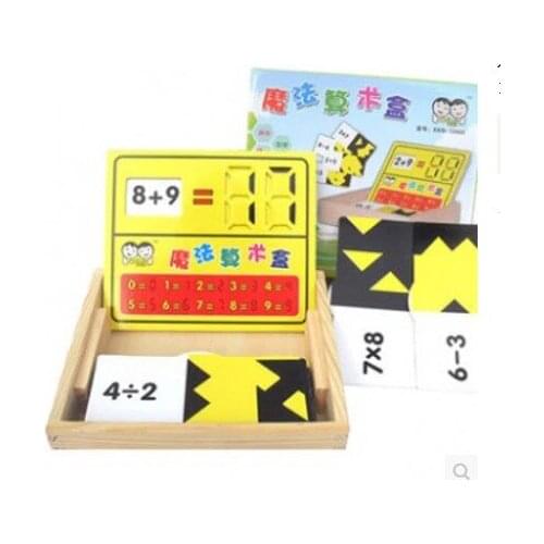 Math Toys new mathematics arithmetic magic box childrens early education teaching wooden kids toys soroban alphabet abacus sale