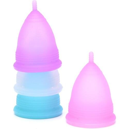 Menstrual Cup Medical Grade Silicone Feminine Hygiene Copa Menstrual Lady Women Period Cup Silicone Reusable Menstrual Cup