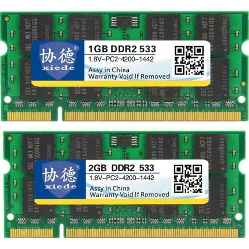 Xiede Laptop Memory Ram Module Ddr2 533 Pc2-4200 240Pin Dimm 533Mhz For Notebook X029