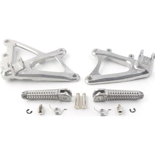Motorcycle Front Rider Footpegs Footrests Pegs Mount Bracket Kit For YAMAHA YZF R1 2009-2011 Foot Rests