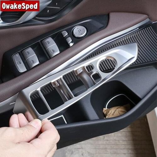 Car Window Glass Lifting Buttons Frame Trim For BMW 3 Series G20 2018-2020 LHD ABS Automotive Styling Interior Accessories