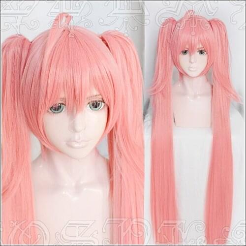 Anime Tensei shitara Slime Datta Ken Milim Nava Cosplay Wigs 80cm Pink Synthetic Hair Perucas Cosplay Wig + Wig Cap
