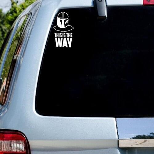 RuleMylife "Mandalorec This Is The Way"Vinyl Car Stickers For Volkswagen Bmw E46 Bmw E90 Car Sticker Automobile Car Accessories