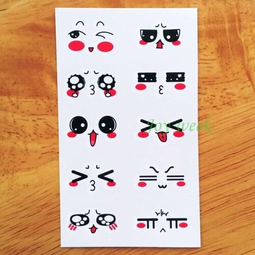 Waterproof Temporary Tattoo on finger cute cat tatto stickers flash tatoo fake tattoos for kids child girl