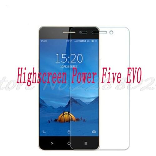 2PCS Smartphone Tempered Glass for Highscreen Power Five EVO 5 9H Explosion-proof Protective Film Screen Protector cover phone