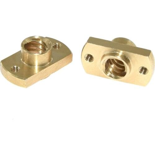 1pcs Creality 3D Brass T8 Lead Screw Nut Pitch 2mm for Ender 3 Pro CR-10S 3D Printer Part