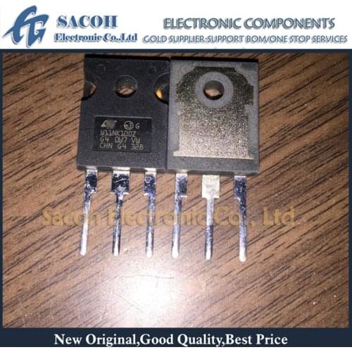 10Pcs STW11NK100Z W11NK100Z or STW11NK90Z W11NK90Z TO-247 11A 1000V N-ch Power MOSFET