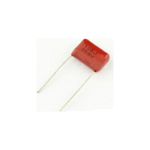 100PCS 250V105J Pitch 15MM 250V 105 1uf CBB Polypropylene film capacitor