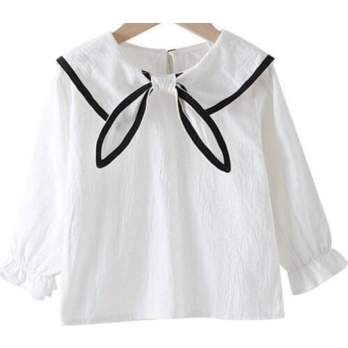 2021 New Summer Cotton Undershirt Girls Baby Shirt Short Sleeve Shirt