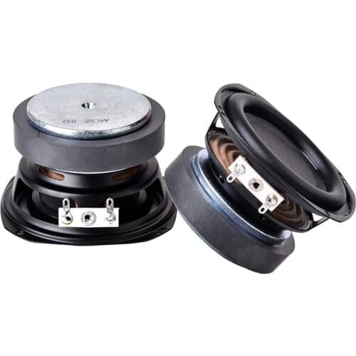 3 Inch Woofer Bluetooth Speaker 20W 8Ohm Subwoofer 20 Core Speaker Bass Rubber Edge Loudspeaker Subwoofer Car Audio Home Theater