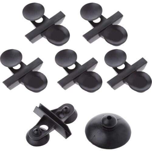 5pcs Aquarium Fish Tank Suction Cup Divider Black Plastic Sheet Holders Hot