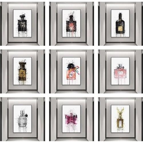 Abstract Graffiti Perfume Poster Canvas Painting Picture Print Cuadros Art Decoration Mural Home Living Room Wall Decor