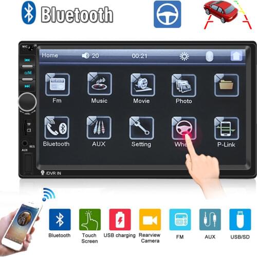 OiLiehu 2 Din Car Radio 7'' Touch Screen Multimedia MP5 Player Bluetooth FM USB SD TF 2din Stereo Receiver For Universal Nissian