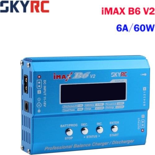 SKYRC iMAX B6AC V2 6A Lipo Battery Balance Charger LCD Display Discharger For RC Model Battery Charging Re-peak Mode