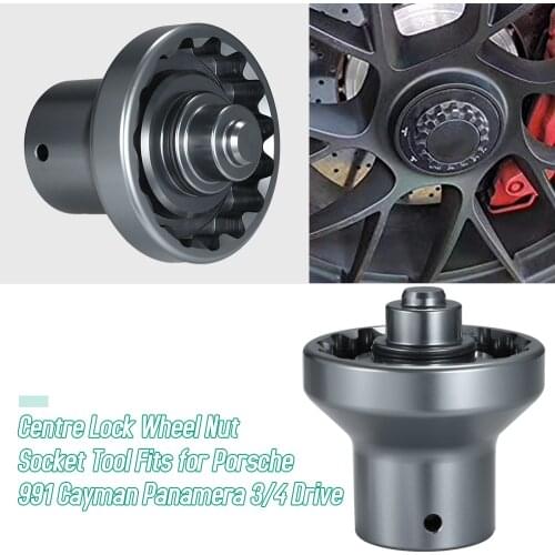 Fits for Porsche 991 Cayman Panamera 3/4 Drive Car Centre Lock Wheel Nut Socket Tool Car Goods