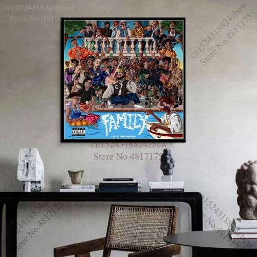 DJ Scheme Poster Rapper Singer Music Album FAMILY Canvas Painting Wall Art Posters and Prints Home Decor