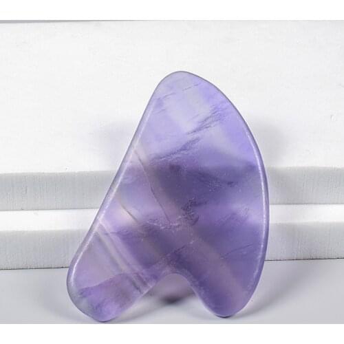 Fluorite Face Massage Tool Natural Crystal Mineral Stone Gua Sha Massager Body Eye Neck Skin Healing Health Care Beauty Relax