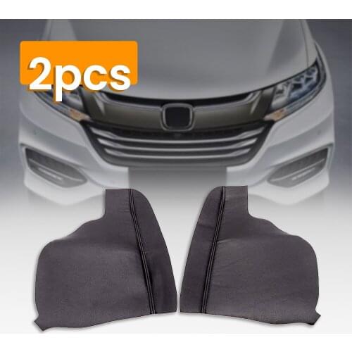 2pcs Right Left Door Armrest Cover Leather For Honda Odyssey 2011-2017 Black