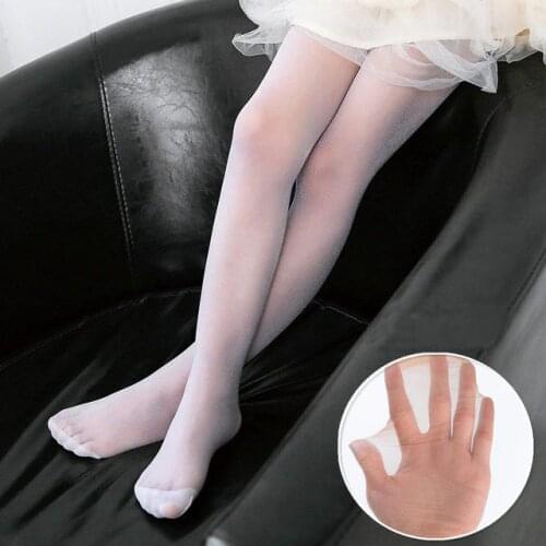 Summer new childrens pantyhose silk ultra-thin breathable fashion student dance tights girls kids pantyhose
