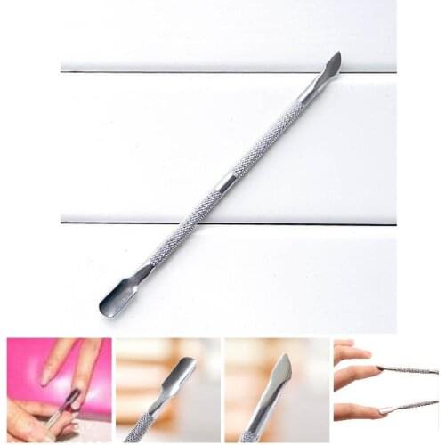 Cuticle Nail Pusher Remover Manicure Pedicure Trimmer Tools Nail File Dropshipping SMJ