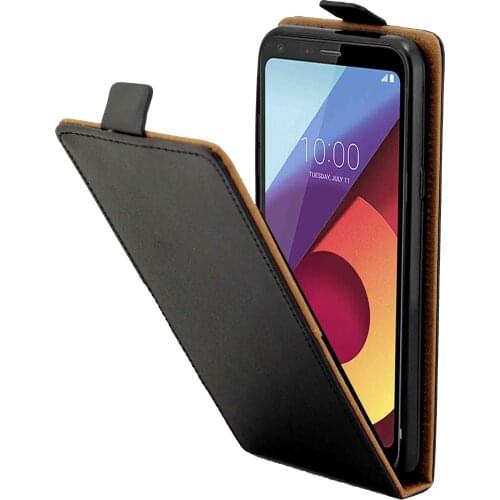 Magnetic Vertical Up Down Flip Leather Card Slot TPU Back Case Cover For LG Q6 / M700N / Q6+ / Q6