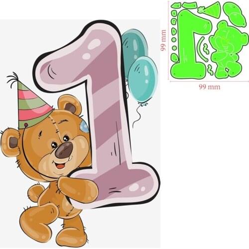 Metal Cutting Dies Animal bear DIY Scrapbooking Paper Cards Decorative Craft Embossing