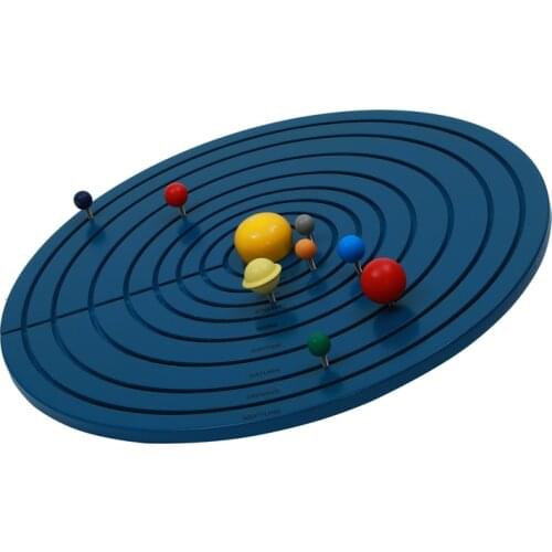 Montessori Solar System Wooden Montessori Materials for Culture Area Astronomy Equipment Early Educational Toys for Kids