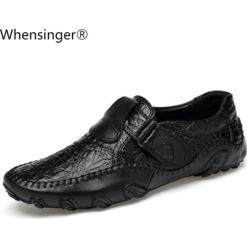 New Design 2017 Spring Summer Men Flat Shoes Soft Split Leather Male Moccasin Driving Loafers Shoes Casual Sapatos Homens