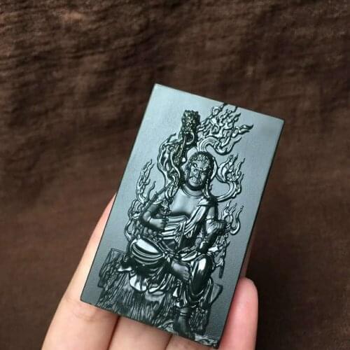 H45#Hetian jade jade does not move Pluto pendant, jade is warm and delicate