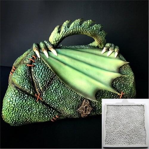 New Dinosaur Skin Silicone Mold Theme Cake Border Decoration Tool Sugarcraft Fondant Mold DIY Chocolate Cake Baking Decor Tool