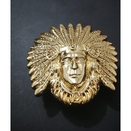 Newest indian Chief belt buckles for the man woman waist buckle leather belt of metal indian biker buckle hooker accessories