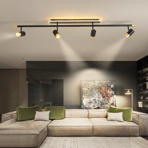 New BLACK Modern LED Ceiling Lights For living room study Bedroom Balcony Kitchen Home Ceiling Lamp with Spot lights Fixtures