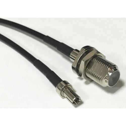 New F Female Jack Switch TS9 Male Plug straight pigtail cable RG174 Wholesale 20CM 8" Adapter