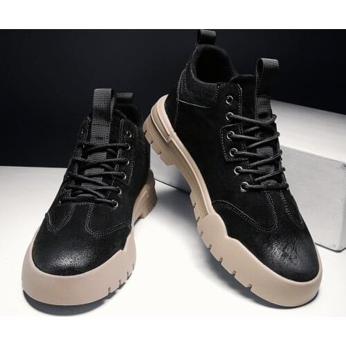 Casual leather men for para shose shoes mens hombre causal man wear outdoor loafers shoe flat sale 2020 black boots spring Mens