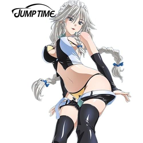 JumpTime 13cm x 8.9cm Sexy Car Sticker Grayfia Lucifuge Anime Girl Beauty Vinyl Decal Waterproof Car Styling
