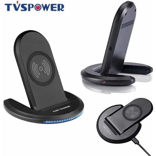 Adjustable Qi Wireless Charger for iPhone XS 8 XR Samsung S9 S10 S8 Fast Wireless Charging Dock Station Phone Charger for Xiaomi