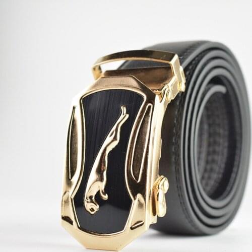 Mens Business Style Belt Black Pu Leather Strap Male Waistband Automatic Buckle Belts For Men Top Quality Girdle Belts For Jeans