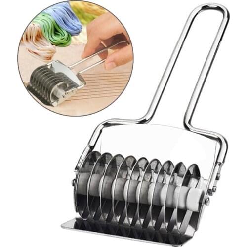 Kapmore Noodle Cutter Multifunctional Manual Stainless Steel Spaghetti Pasta Cutter DIY Noodle Tool Kitchen Gadget